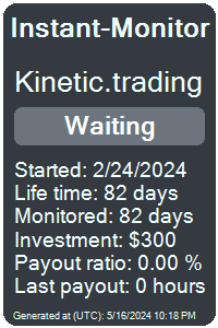 kinetic.trading Monitored by Instant-Monitor.com