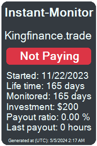 kingfinance.trade Monitored by Instant-Monitor.com