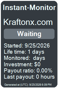 kraftonx.com Monitored by Instant-Monitor.com