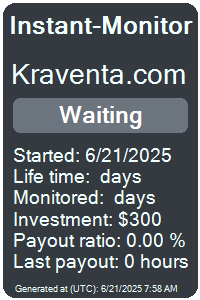 kraventa.com Monitored by Instant-Monitor.com