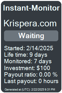 krispera.com Monitored by Instant-Monitor.com