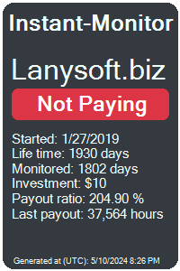 lanysoft.biz Monitored by Instant-Monitor.com