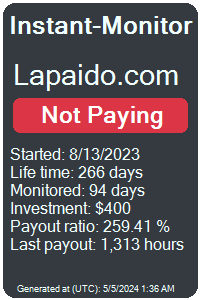 https://instant-monitor.com/Projects/Details/lapaido.com