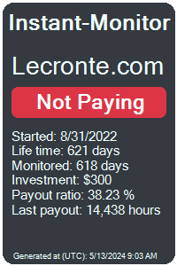 lecronte.com Monitored by Instant-Monitor.com