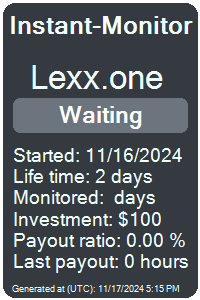 lexx.one Monitored by Instant-Monitor.com