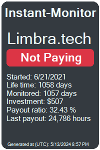 limbra.tech Monitored by Instant-Monitor.com