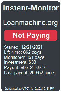 loanmachine.org Monitored by Instant-Monitor.com