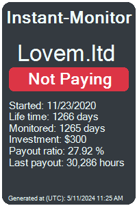 lovem.ltd Monitored by Instant-Monitor.com