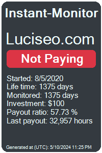 luciseo.com Monitored by Instant-Monitor.com
