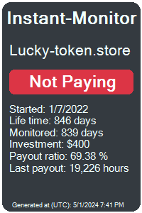 lucky-token.store Monitored by Instant-Monitor.com