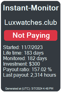 luxwatches.club Monitored by Instant-Monitor.com