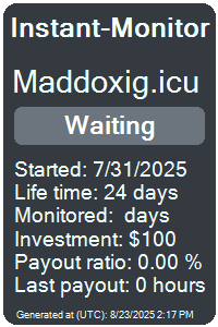 maddoxig.icu Monitored by Instant-Monitor.com