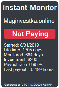 maginvestka.online Monitored by Instant-Monitor.com