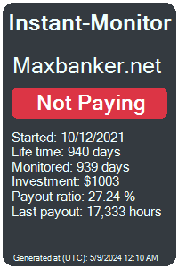 maxbanker.net Monitored by Instant-Monitor.com