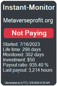 metaverseprofit.org Monitored by Instant-Monitor.com