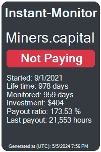 miners.capital Monitored by Instant-Monitor.com