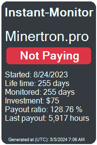 https://instant-monitor.com/Projects/Details/minertron.pro