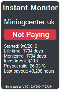 miningcenter.uk Monitored by Instant-Monitor.com