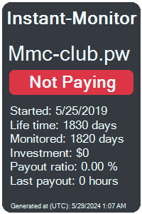 mmc-club.pw Monitored by Instant-Monitor.com