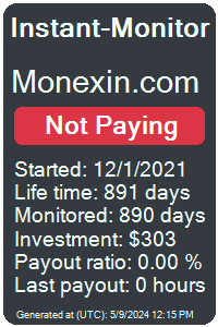 monexin.com Monitored by Instant-Monitor.com