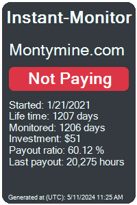 montymine.com Monitored by Instant-Monitor.com