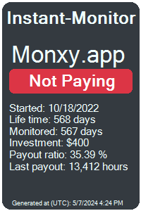 monxy.app Monitored by Instant-Monitor.com