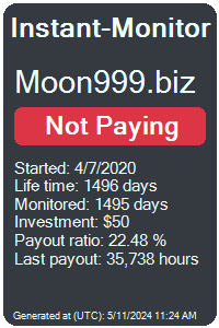 moon999.biz Monitored by Instant-Monitor.com