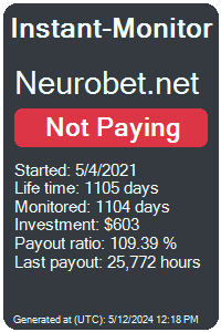 neurobet.net Monitored by Instant-Monitor.com
