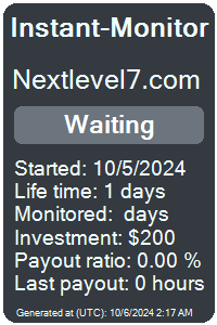 nextlevel7.com Monitored by Instant-Monitor.com