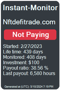 nftdefitrade.com Monitored by Instant-Monitor.com