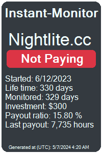nightlite.cc Monitored by Instant-Monitor.com