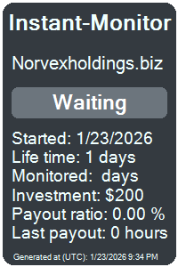 norvexholdings.biz Monitored by Instant-Monitor.com