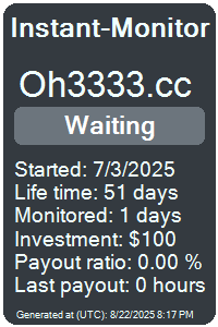 oh3333.cc Monitored by Instant-Monitor.com