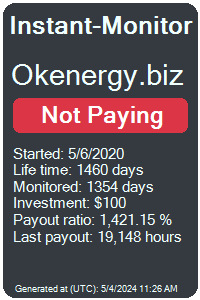 okenergy.biz Monitored by Instant-Monitor.com