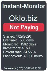 oklo.biz Monitored by Instant-Monitor.com