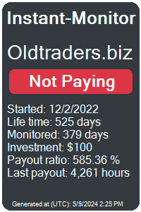 oldtraders.biz Monitored by Instant-Monitor.com