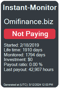 omifinance.biz Monitored by Instant-Monitor.com