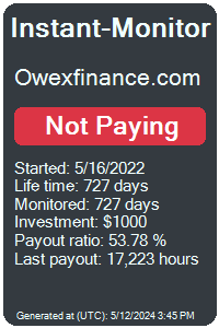 owexfinance.com Monitored by Instant-Monitor.com