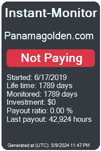 panamagolden.com Monitored by Instant-Monitor.com