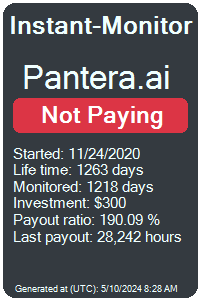 pantera.ai Monitored by Instant-Monitor.com