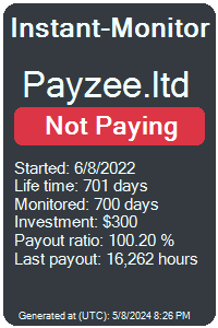payzee.ltd Monitored by Instant-Monitor.com