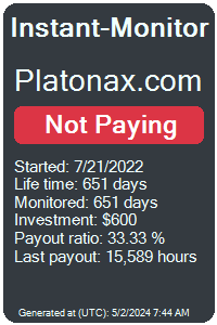 platonax.com Monitored by Instant-Monitor.com