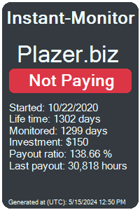 plazer.biz Monitored by Instant-Monitor.com