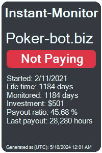 poker-bot.biz Monitored by Instant-Monitor.com