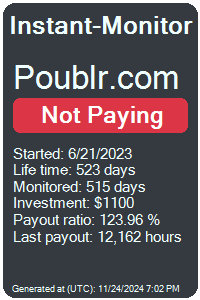 poublr.com Monitored by Instant-Monitor.com