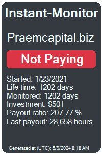 praemcapital.biz Monitored by Instant-Monitor.com
