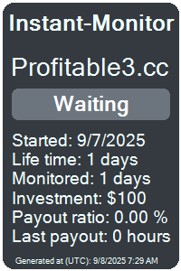 profitable3.cc Monitored by Instant-Monitor.com
