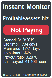 profitableassets.biz Monitored by Instant-Monitor.com