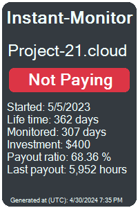 project-21.cloud Monitored by Instant-Monitor.com
