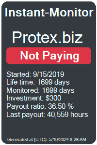 protex.biz Monitored by Instant-Monitor.com